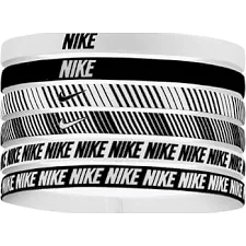 Пов'язка на голову NIKE FLEX CLASSIC HEADBANDS 6PK чорний, білий One Size