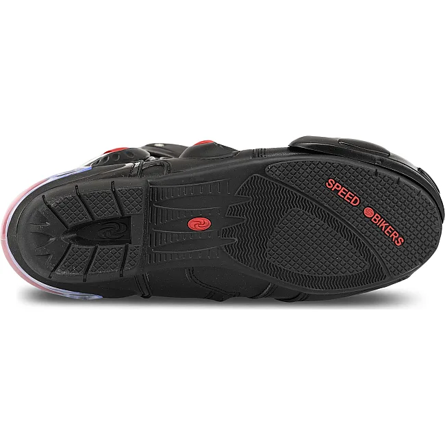Мотоботы Спортивные высокие SPEED B1001 41-45 (Черный)
