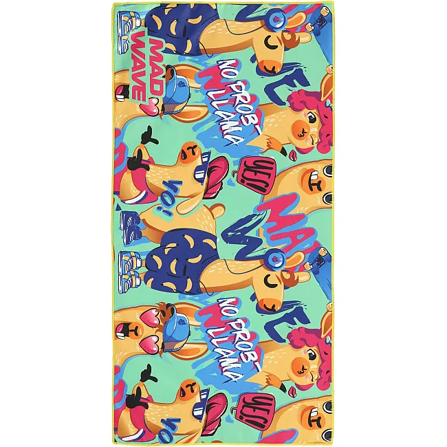 Спортивное полотенце
 из микрофибры MADWAVE
 LLAMA M076103116W 80х40см (Зеленый)