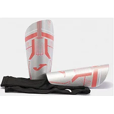 Щитки футбольні Joma J-PRO сріблястий, кораловий Чол L (зріст 155-175 см)