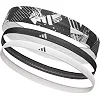 Пов'язки на голову жіноча Adidas Hairbands (Graphic) 3pk чорний, білий