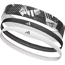 Пов'язки на голову жіноча Adidas Hairbands (Graphic) 3pk чорний, білий