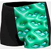 Плавки-боксеры для мальчиков Arena FOAM SWIM SHORT черный, зеленый, бирюзовый