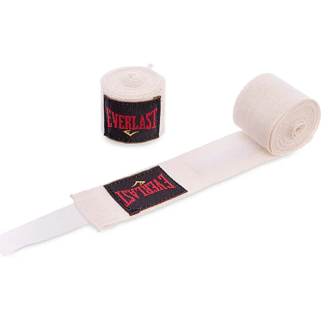 Бинты для бокса
 2штуки EVERLAST
 UR BO-6268-3 3м (Белый)