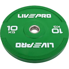 Бамперный диск резиновый LiveUp LP8332-10 ø50.5мм 10кг