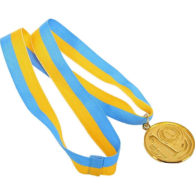 Медаль спортивна зі стрічкою SP-SPORT
 WREATH C-1489-5 ø5см (Золотий)