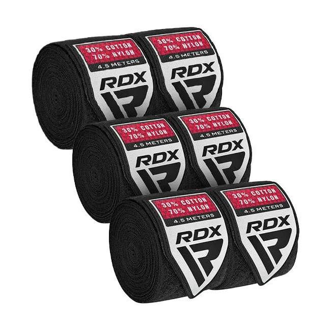 Бинты для бокса RDX RB Hand Wraps Combine 3 пары Black (4.5м.)