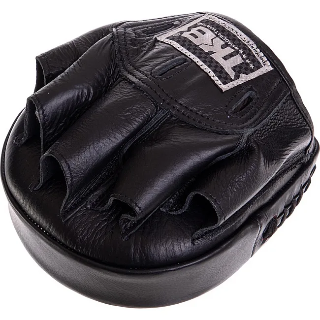 Мини-лапа боксерская изогнутая тренировочная кожа TOP KING Professional TKFMP 16x15x5см 2штуки (Синий)