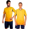 Футбольна форма комплект футболка та шорти SP-SPORT Rhomb 11-F (Жовтий-синій)