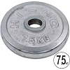 Блины диски хромированные HIGHQ SPORT TA-1838-7_5B 52мм 7,5кг хром