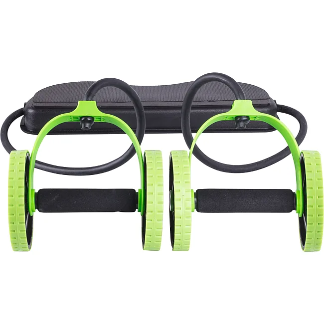 Тренажер многофункциональный, ролики с эспандерами и подставкой inSPORTline AB Roller AR400