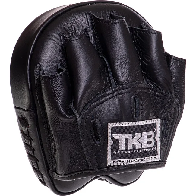 Мини-лапа боксерская изогнутая тренировочная кожа TOP KING Professional TKFMP 16x15x5см 2штуки (Синий)