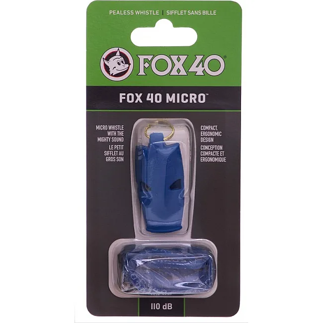 Свисток спортивний суддівський пластиковий зі шнурком WHISTLE MICRO SAFETY FOX40
-9513