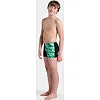 Плавки-боксеры для мальчиков Arena FOAM SWIM SHORT черный, зеленый, бирюзовый