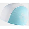 Детская шапка для плавания Arena POLYESTER II KIDS белый, бирюзовый OSFM