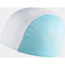 Детская шапка для плавания Arena POLYESTER II KIDS белый, бирюзовый OSFM