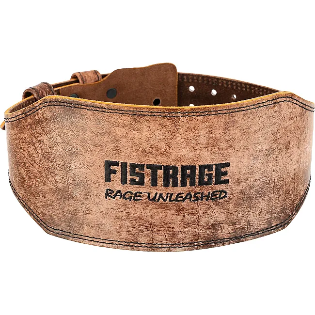 Пояс для тяжелой атлетики кожа
 FISTRAGE VL-6049 спинка-15см (Коричневый)