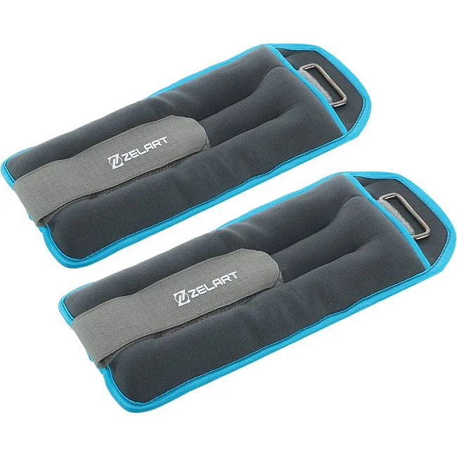 Утяжелители для ног и рук
 ZELART
 FI-5733-3 2x1,5кг (Серый-голубой)
