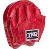 Мини-лапа боксерская изогнутая тренировочная кожа TOP KING Professional TKFMP 16x15x5см 2штуки (Синий)