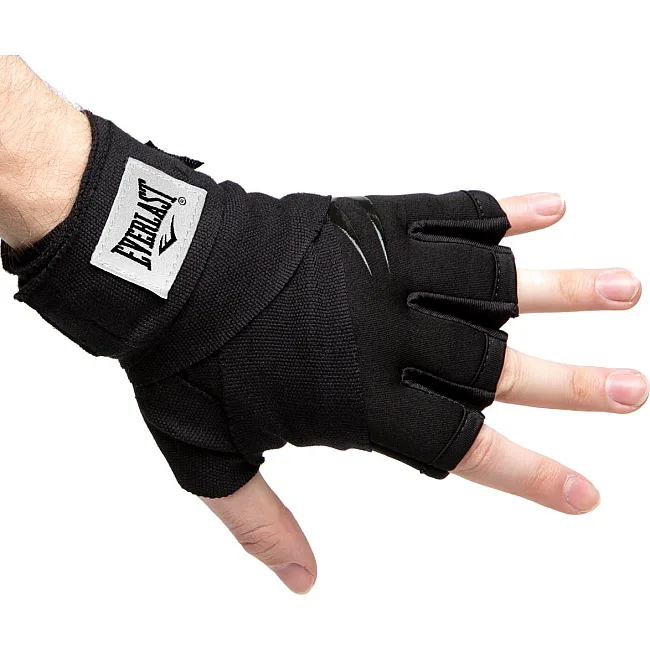 Бинти-рукавички Everlast EVERGEL FASTWRAPS чорний XL