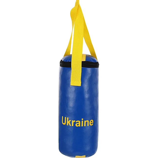 Набор боксерский детский груша и перчатки LEV UKRAINE LV-9940 (Синий-желтый)