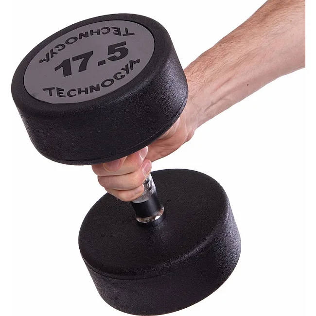 Гантель профессиональная
 с полиуретановым покрытием TECHNOGYM LN-1254-17_5 1шт 17,5кг