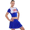 Костюм для чирлидинга кроп-топ и плиссированная мини-юбка SP-SPORT

 CO-5174
 130 см
 см
-170 см
 см (Синий-белый)