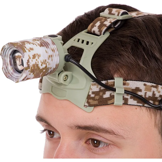 Налобный фонарик
 SP-SPORT
 SY-8021M (Камуфляж Marpat)
