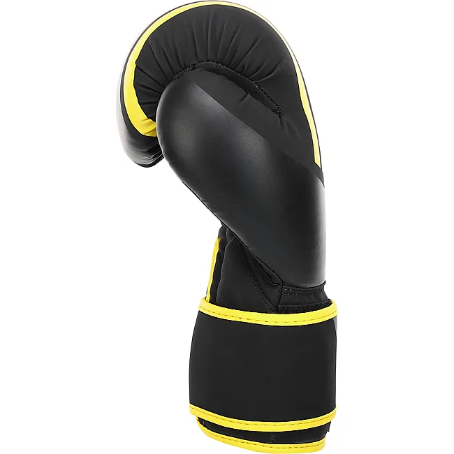 Распродажа! Перчатки для бокса PU HARD TOUCH BO-4250 (Черный-золотой)