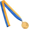 Заготовка медали спортивной с лентой SP-SPORT SKILL C-4845 ø5см (Серебряный)