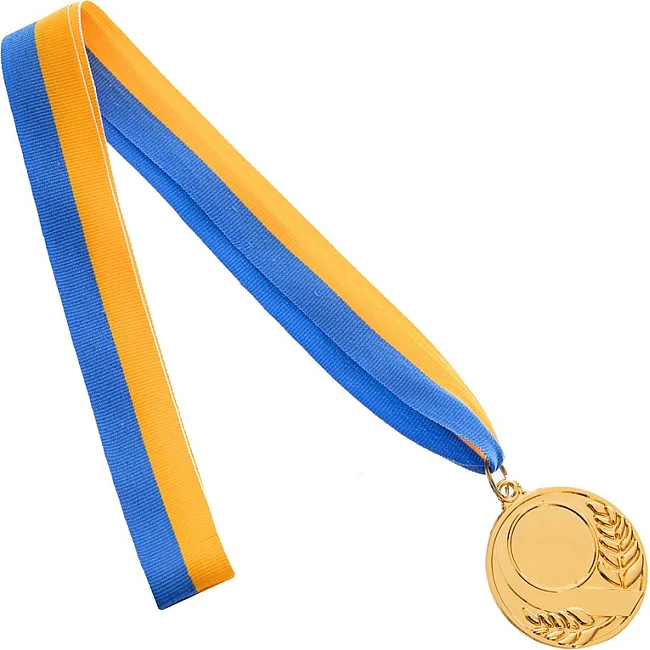 Заготовка медали спортивной с лентой SP-SPORT SKILL C-4845 ø5см (Серебряный)