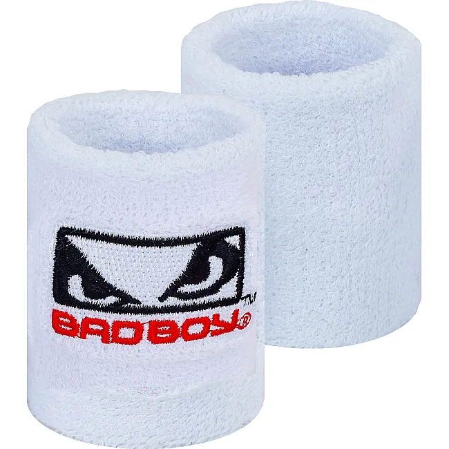 Спортивный напульсник
 впитывающий влагу BAD BOY
BC-5762 1шт (Белый)