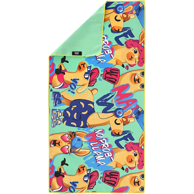 Спортивное полотенце
 из микрофибры MADWAVE
 LLAMA M076103116W 80х40см (Зеленый)