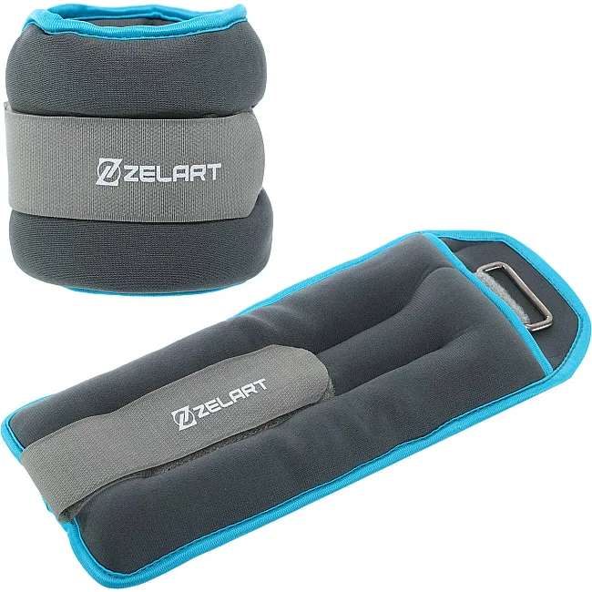 Утяжелители для ног и рук
 ZELART
 FI-5733-3 2x1,5кг (Серый-голубой)