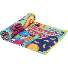 Спортивное полотенце из микрофибры MADWAVE LLAMA M076103116W 80х40см (Зеленый)