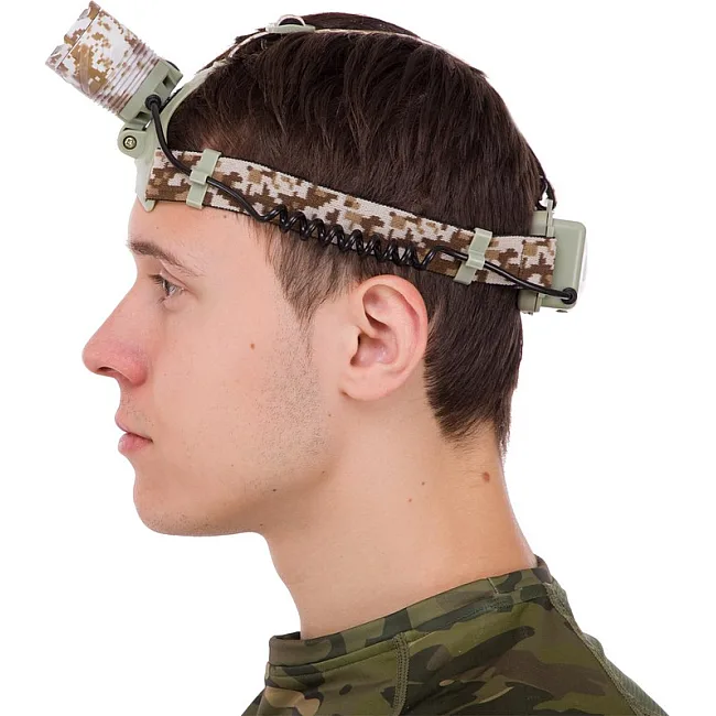 Налобный фонарик
 SP-SPORT
 SY-8021M (Камуфляж Marpat)
