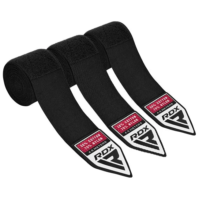 Бинты для бокса RDX RB Hand Wraps Combine 3 пары Black (4.5м.)