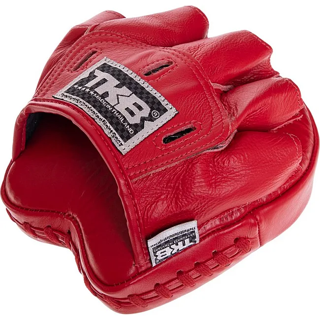 Мини-лапа боксерская изогнутая тренировочная кожа TOP KING Professional TKFMP 16x15x5см 2штуки (Синий)