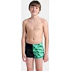 Плавки-боксеры для мальчиков Arena FOAM SWIM SHORT черный, зеленый, бирюзовый