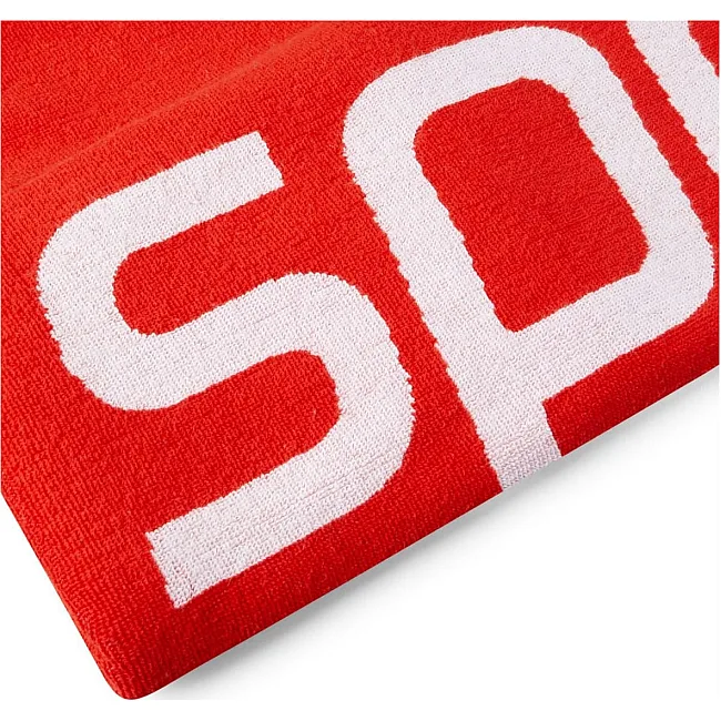 Полотенце Speedo LOGO TOWEL AU красное, белое 75 х 145 см