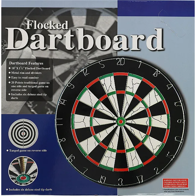 Дартс из Флока Flocked 6 дротиков и мишень BAILI
 BL-18011 18