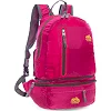 Рюкзак складной портативный 2в1 COLOR LIFE 2163 13л (Малиновый)