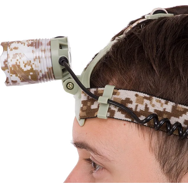 Налобный фонарик
 SP-SPORT
 SY-8021M (Камуфляж Marpat)