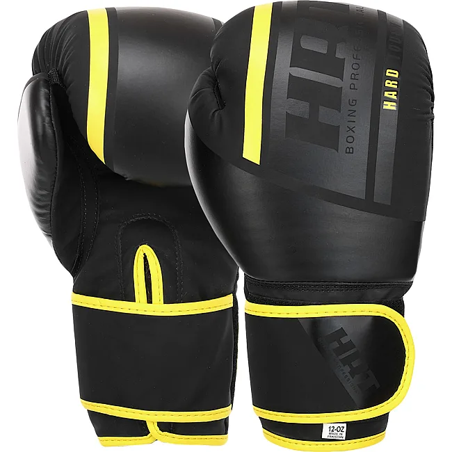 Распродажа! Перчатки для бокса PU HARD TOUCH BO-4250 (Черный-золотой)