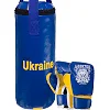 Набор боксерский детский груша и перчатки LEV UKRAINE LV-9940 (Синий-желтый)
