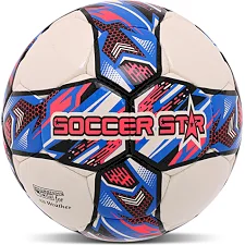 Футбольный мяч SOCCER STAR TO-TOWN FB-4503 №5 PU (Белый-розовый)