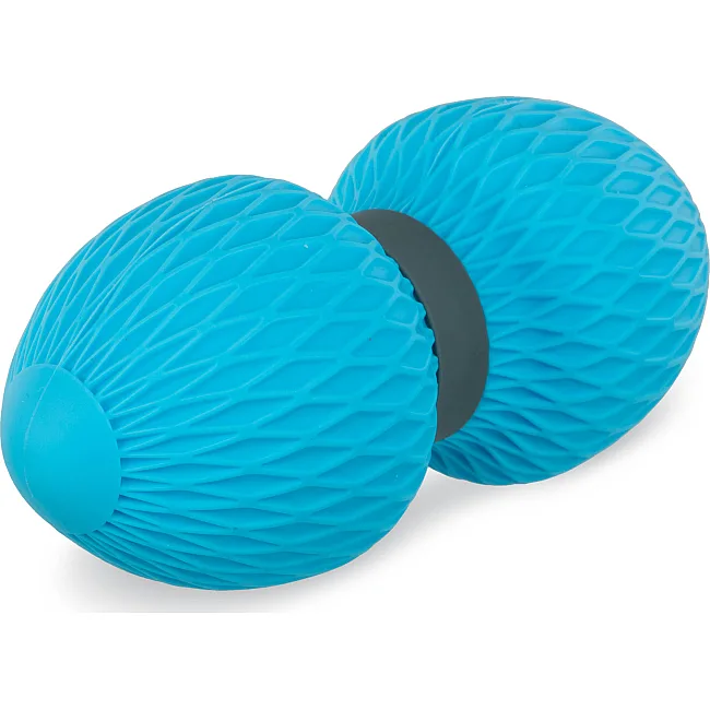 М'яч масажний подвійний для МФР та самомасажу Duoball SP-SPORT FI-0727 ø6,5см (Блакитний)