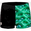 Плавки-боксеры для мальчиков Arena FOAM SWIM SHORT черный, зеленый, бирюзовый