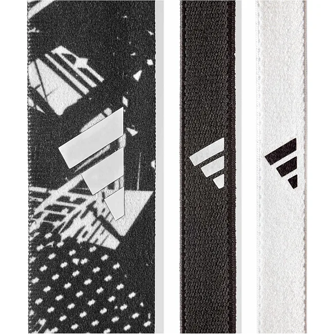 Пов'язки на голову жіноча Adidas Hairbands (Graphic) 3pk чорний, білий