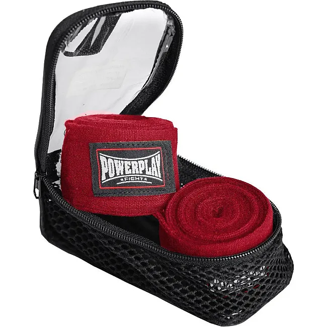Боксерские бинты POWERPLAY 3046 Красные NYLON (2,5-4,5м)